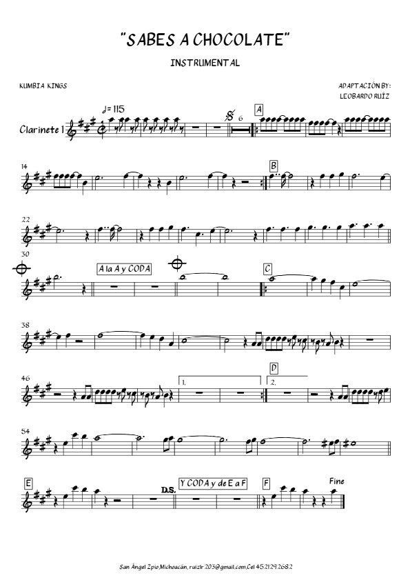 La imagen puede contener una previsualizacion de una partitura